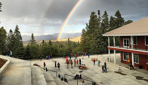 Pali's campus is spread over 74 acres of pine and hardwood forest with views of surrounding peaks.