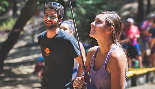 Personal and social growth is fostered and encouraged with the help of team building sessions, the low ropes course, three high ropes courses and quad zip lines.