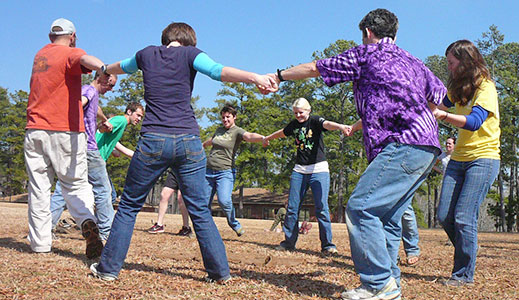 Staff training consists of three weeks of staff preparation prior to the arrival of students. Training includes teaching techniques, classroom management skills, class and curriculum outlines, animal handling, and high ropes course training.