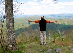 Play in the Green Mountains of Vermont.