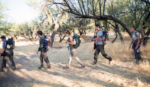Your group may hike up to 10 miles in a day and seldom camp in the same place more than two nights.