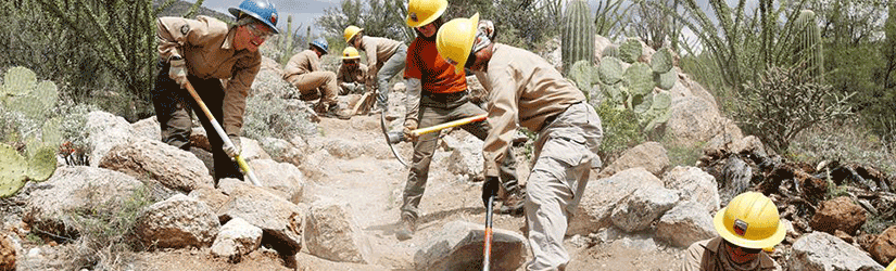 Working for the Arizona Conservation Corps is about learning, working hard for the environment and communities, and giving something back.