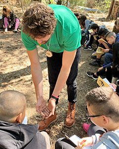 Naturalist Interns teach hands-on science curriculum in a fun, engaging way while leading groups of students as they hike the trails, explore the surrounding region, and gain a greater understanding of the natural world.
