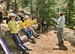 Junior Ranger Program Summer Crew Leads supervise a Trail Crew completing a variety of natural resource projects on Boulder's public lands.