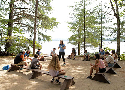 Outdoor Classroom provides opportunities for students throughout New England to unplug from the busy, distracting world of screens and social media and reconnect to nature. Outdoor Classroom provides opportunities for students throughout New England to unplug from the busy, distracting world of screens and social media and reconnect to nature.
