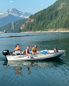 There is a year-round staff of five and about 10-15 seasonal staff members are hired.
