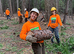 This is a great opportunity to see the building blocks of a conservation corps. P-CREW is unique because they provide transportation, gear, food, and pay student participants during the program.
