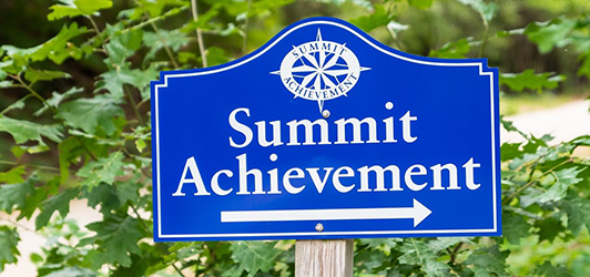 Summit Achievement is an adventure-based wilderness therapy program that combines the best features of a wilderness program and special-needs boarding school by integrating a residential milieu, traditional academic instruction, weekly outdoor expeditions and therapeutic services.