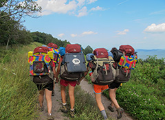Trip Leaders, Activity Instructors and Group Leaders engage their group in a variety of adventurous activities, whether by foot, bike, canoe, raft or kayak from site to site.