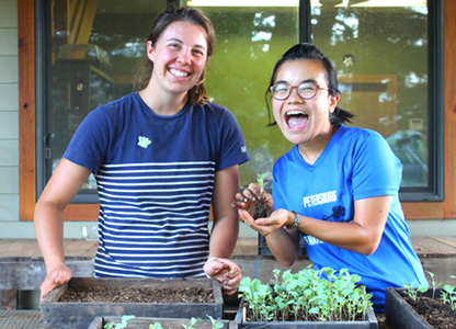 Innisfree volunteers are engaged in therapeutic and meaningful work in the bakery, community kitchen, farm, herb & vegetable gardens, the free school, weavery and woodshop.
